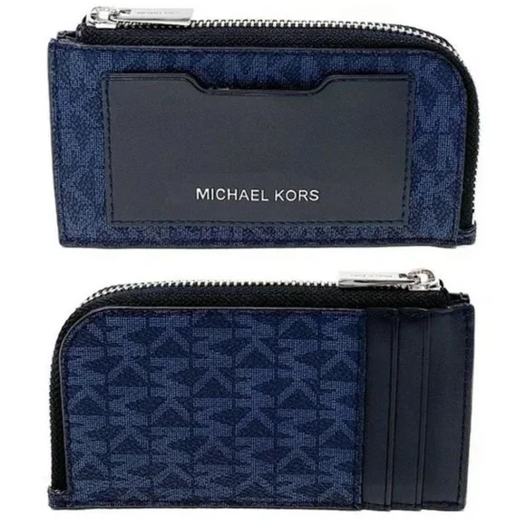 Michael Kors L Zip Mini Wallet Admiral NWT - Picture 5 of 16